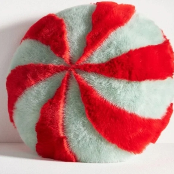 Anthropologie Peppermint Swirl Pillow - Picture 1 of 2